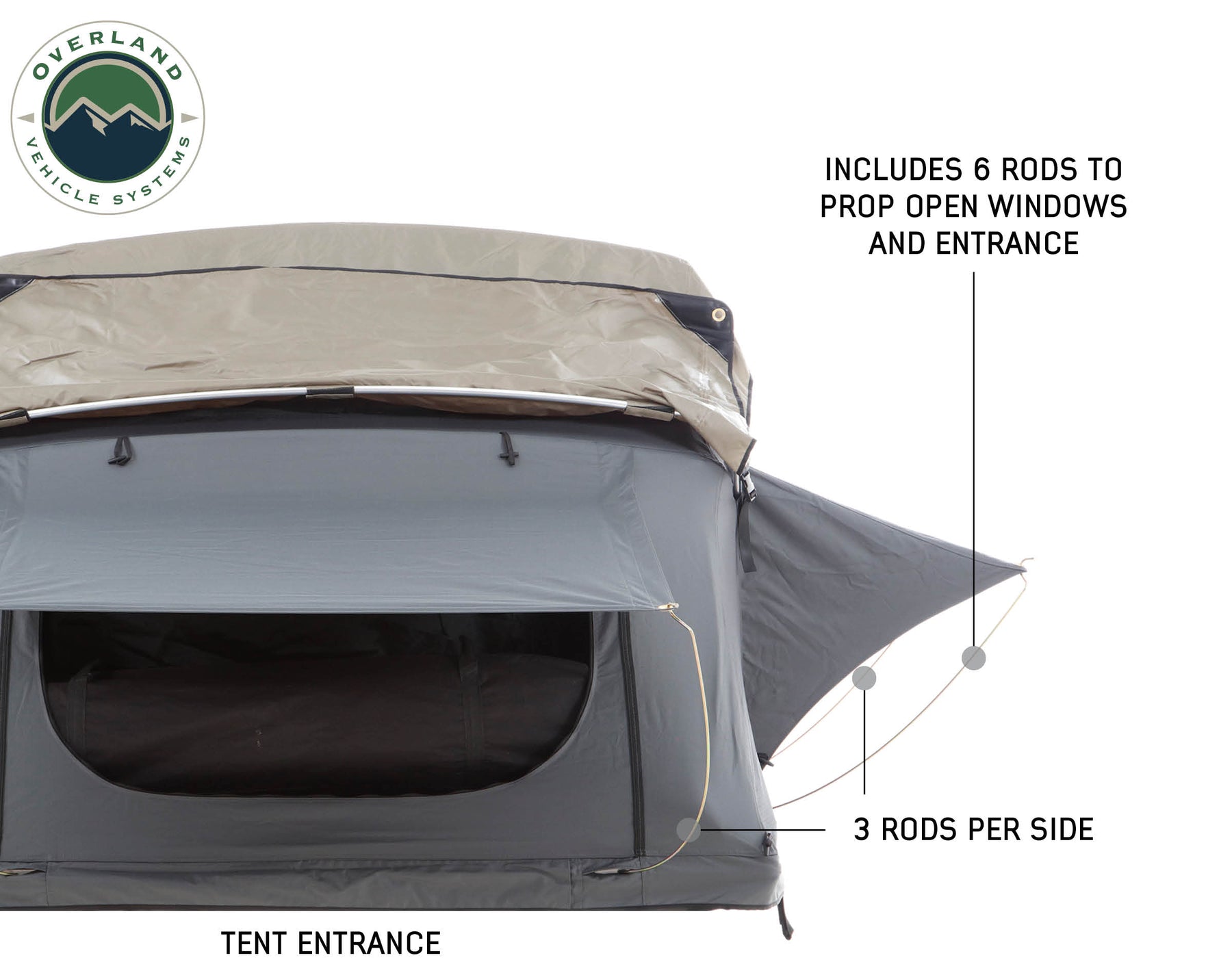 Overland Vehicle Systems Nomadic 4 Extended Roof Top Tent-Rooftop Tents USA
